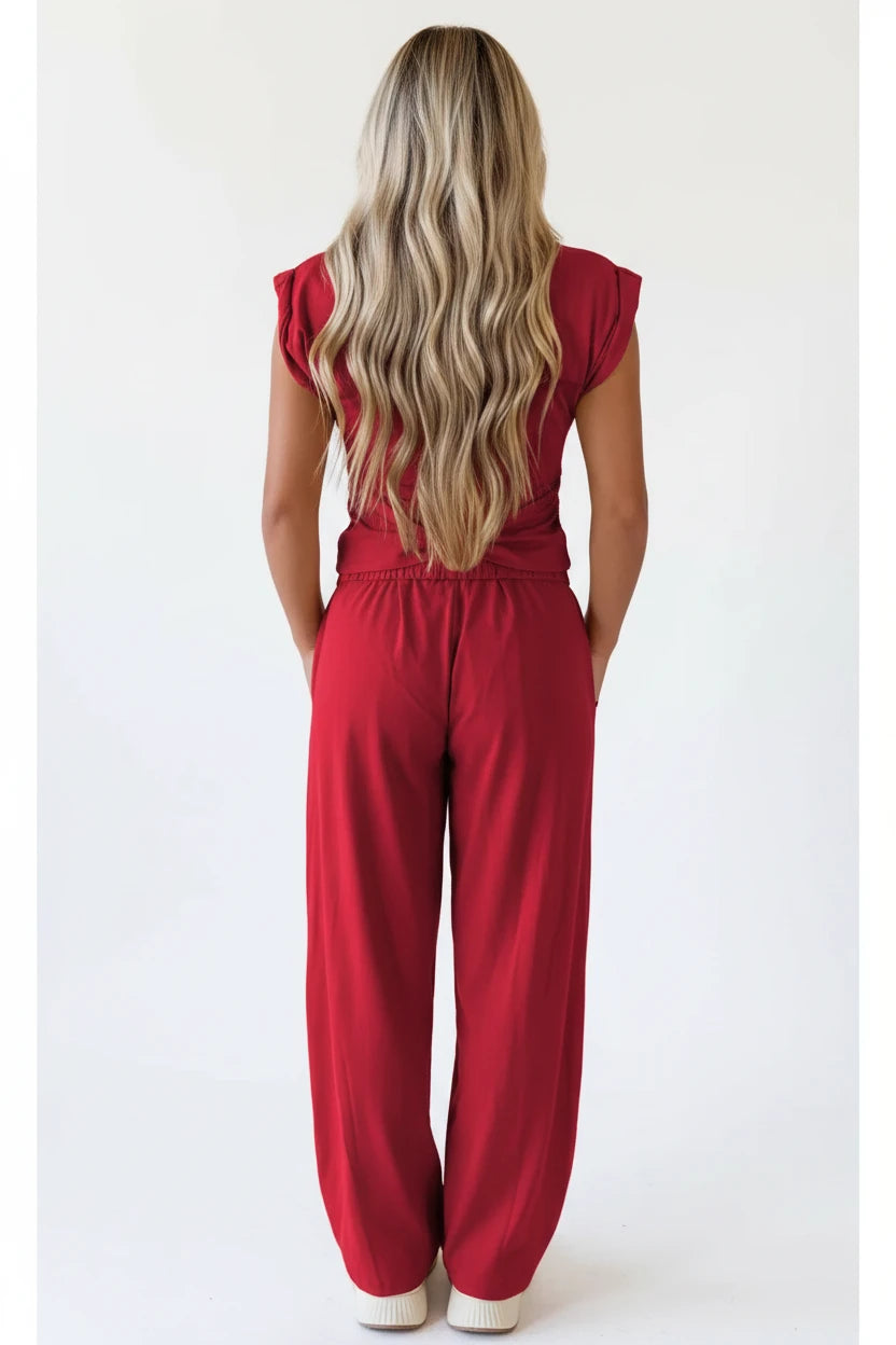 Cropped Two-Piece Jogger Set