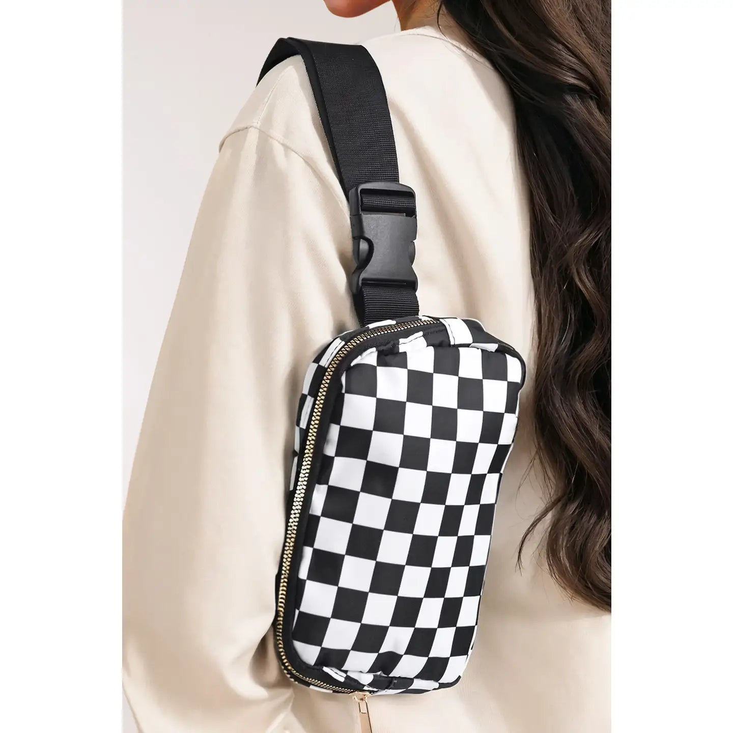 Checkered Crossbody Bag