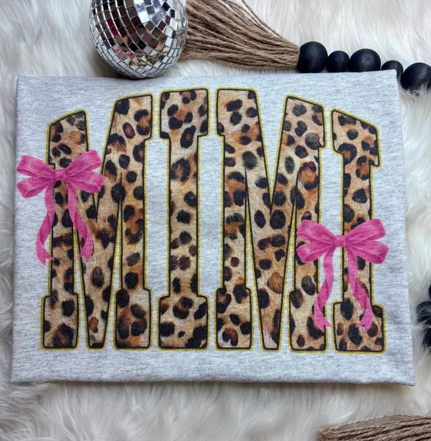 Leopard Bow Sublimation T-Shirts