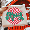 Checkered Merry T-Shirt