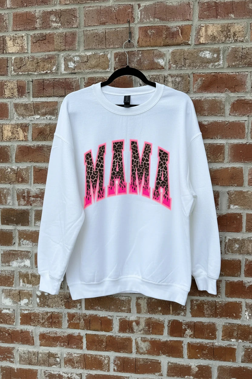 Mama Cheetah Flame Sweatshirt