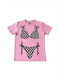 Checkered Bikini T-Shirt
