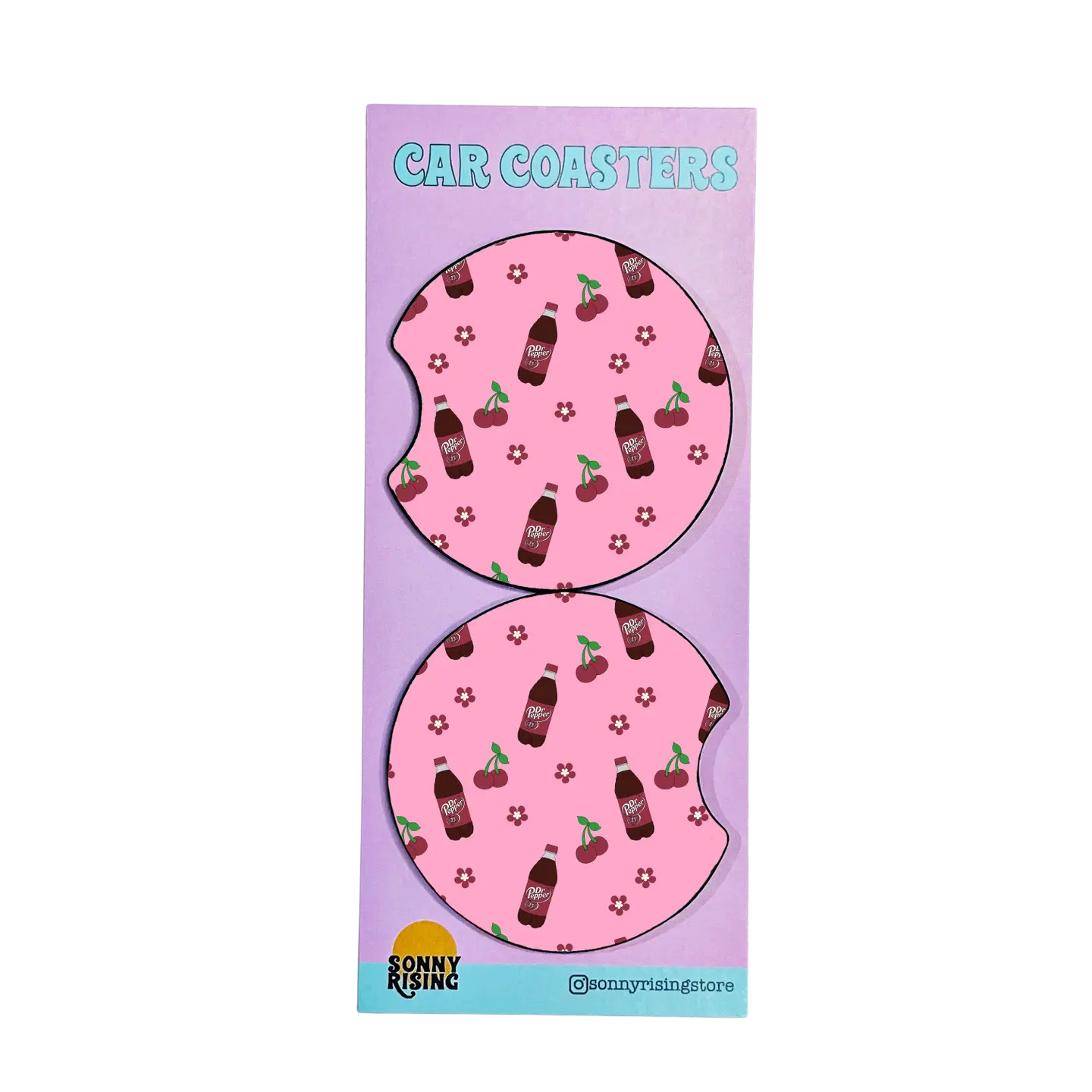 Cherry Dr. Pepper Coasters
